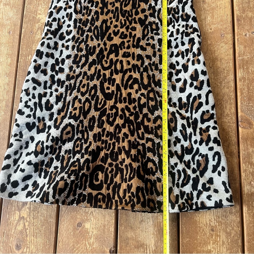 STELLA McCARTNEY leopard Print Knit Mini A-line Dress - Picture 4 of 7